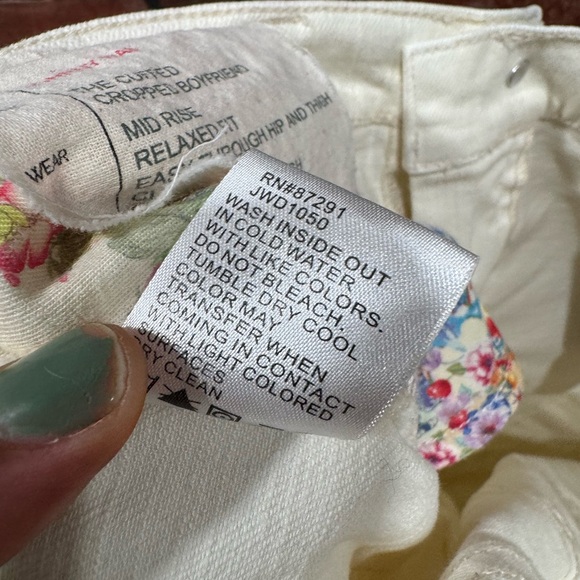 Jonny was DREAMER PATCHWORK CROPPED BOYFRIEND JEAN IN WHITE - Picture 14 of 14